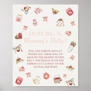 Sweet Cherry Dessert How Big Mommys Belly  Poster