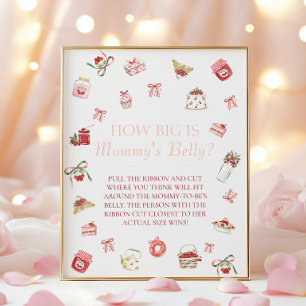 Sweet Cherry Dessert How Big Mommys Belly Poster