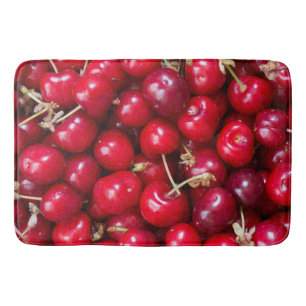 Sweet cherry pattern bath mat