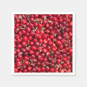 Sweet cherry pattern napkin