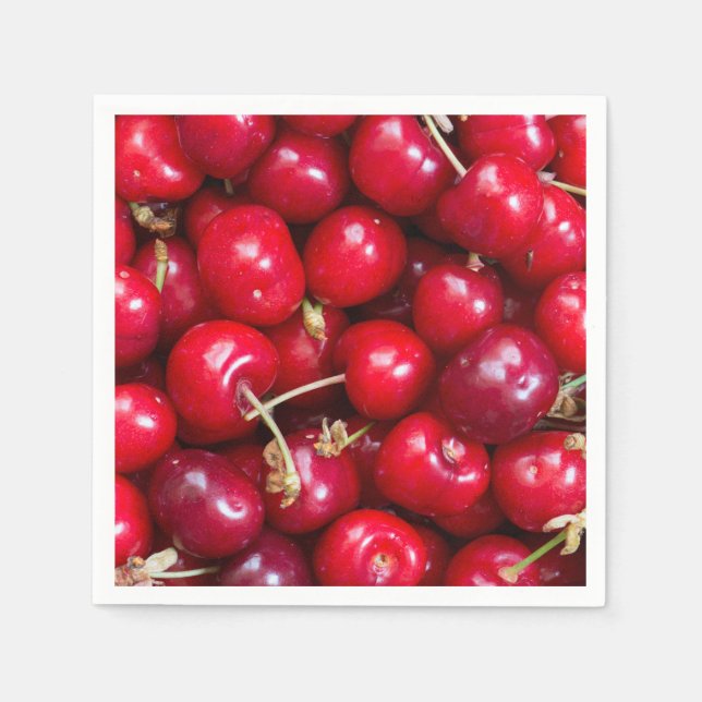 Sweet cherry pattern napkins (Front)