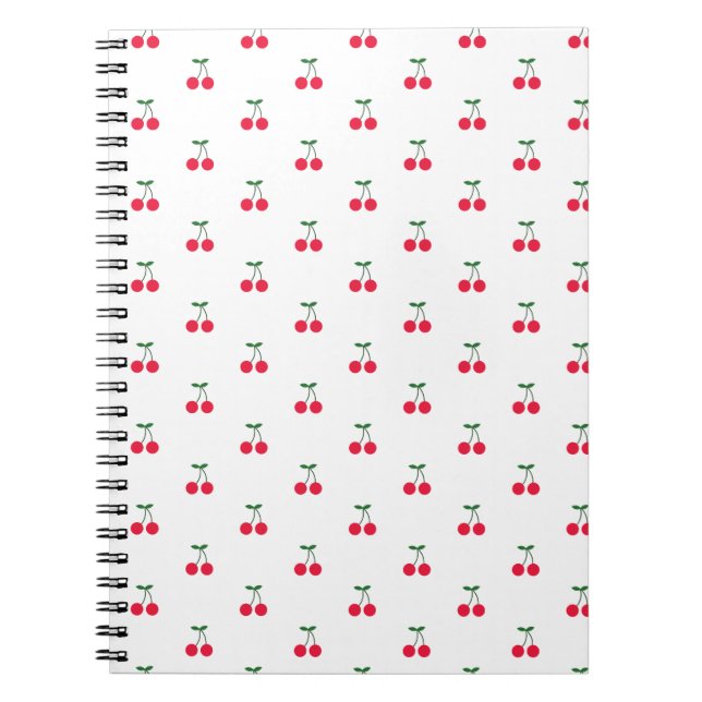 Sweet Cherry Pattern Notebook (Front)