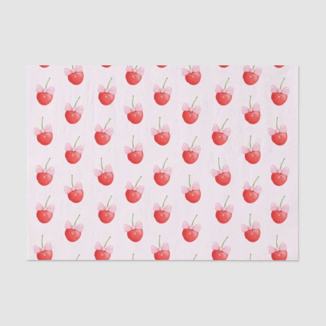 Sweet cherry pattern tissue paper (Front)