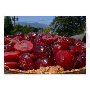 Sweet Cherry Pie Recipe Card