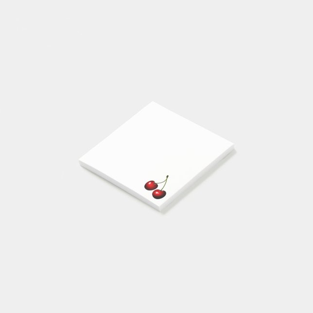 Sweet Cherry Post it Notes (Angled)