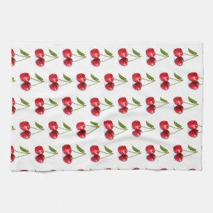 Sweet cherry tea towel