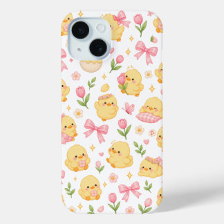 Sweet Chick & Bow Garden iPhone 15 Case