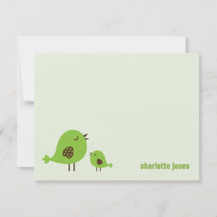 Sweet Chicks Thank You Cards - Green