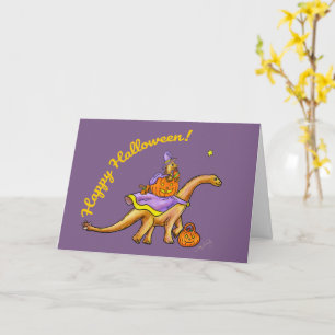 Sweet Child & Me Dinosaur Halloween Card 