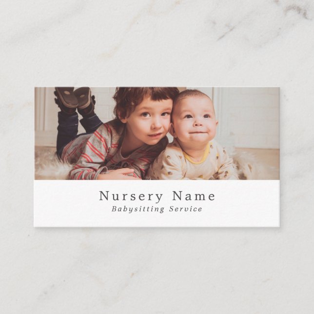 Sweet Children, Babysitter, Daycare, Nursery Business Card (Front)