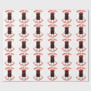 Sweet Choco-Bar Buddy: Kawaii Chocolate T-Shirt Wrapping Paper
