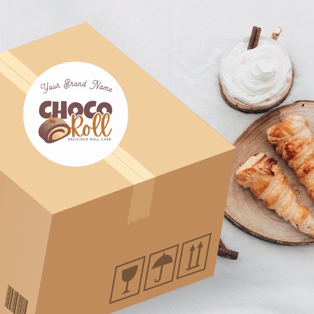 Sweet Choco Roll Bakery Shop Logo Sticker (Creator Uploaded)