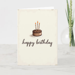 Sweet Chocolate Birthday Card