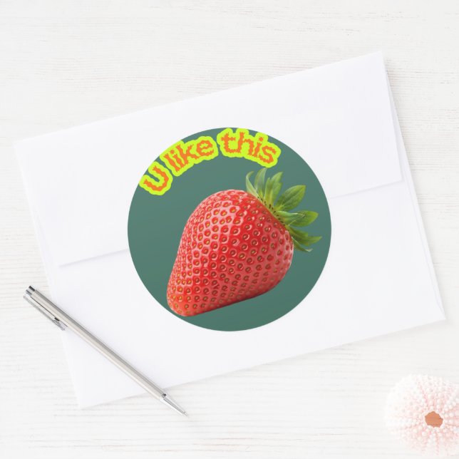 Sweet Choice Strawberry Stickers – Hand-Drawn Cute (Envelope)