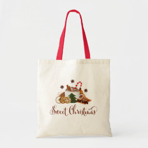 Sweet Christmas Frappuccino Cookie Cinnamon Art Tote Bag