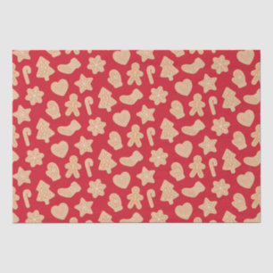 Sweet Christmas Gingerbread Cookies Pattern Tissue Paper