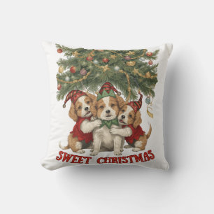 Sweet Christmas Hug – Merry Dogs and Holiday Cheer Cushion