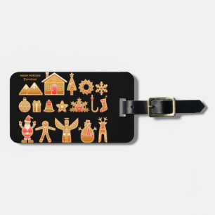 Sweet Christmas Icons Design Luggage Tag