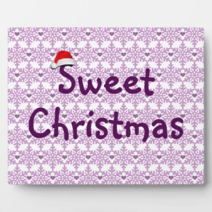 Sweet Christmas Snowflake Pattern Plaque