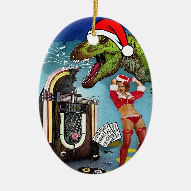 Sweet Christmas Song Ceramic Ornament (Front)