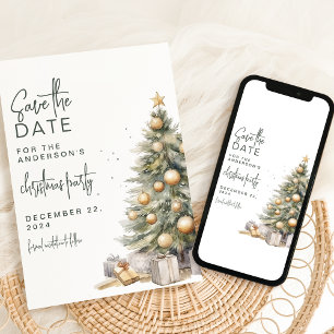 Sweet Christmas Tree Christmas Party Save The Date