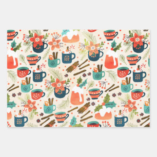 Sweet Christmas Wrapping Paper Sheet
