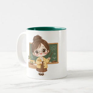 Sweet Classroom Teacher Two-Tone Coffee Mug