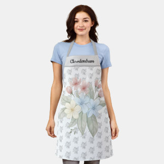 Sweet Clerodendrum Floral Mother’s Day Gift Apron