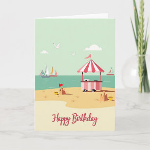 Sweet Coastal Birthday Card