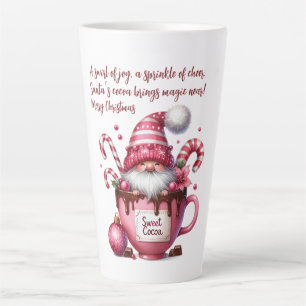 Sweet Cocoa Santa Gnome Latte Mug