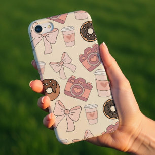 Sweet Coffee & Donuts Pattern Phone Case
