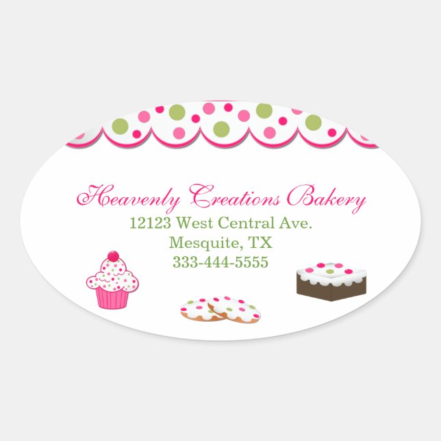 Sweet Colorful Bakery Stickers (Front)