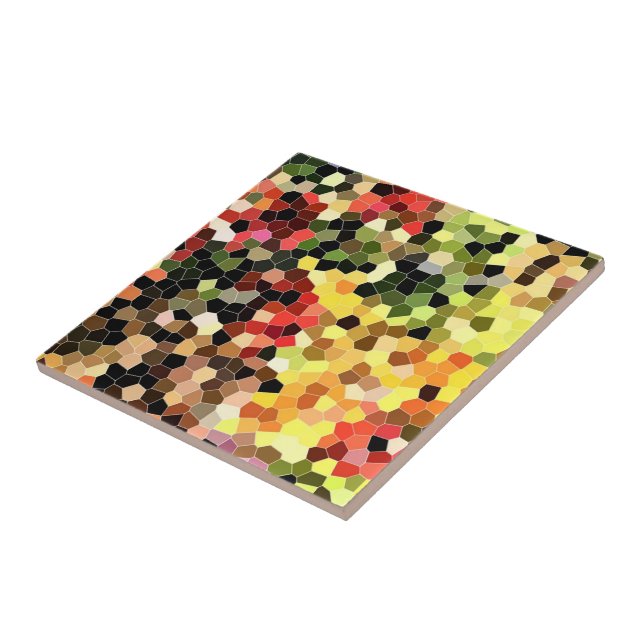 Sweet Colourful Honeycomb Pattern Mosaic Ceramic Tile (Side)