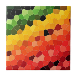 Sweet Colourful Honeycomb Pattern Mosaic - Rainbow Ceramic Tile