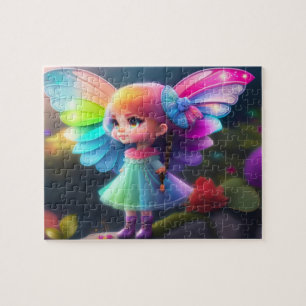 Sweet Colourful Little Cute Fairy Jigsaw Puzzle