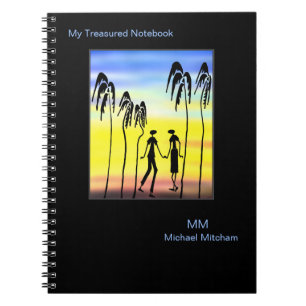 Sweet Colourful Love, Silhouette  Notebook