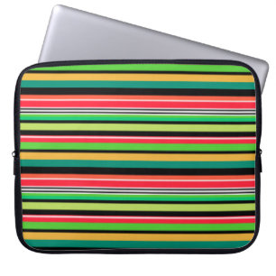 Sweet colourful stripes  laptop sleeve