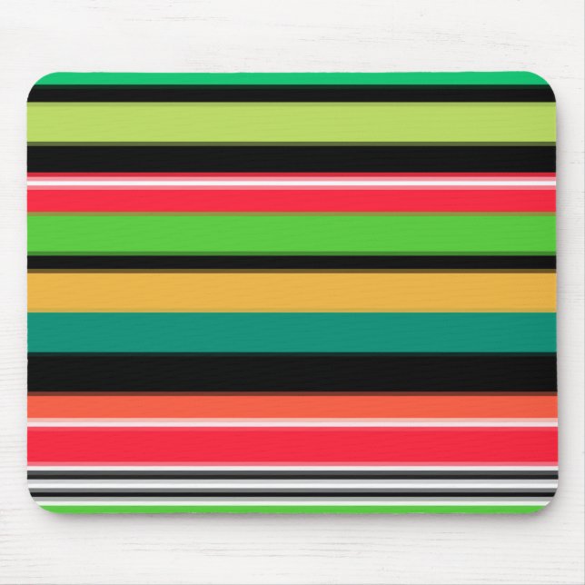 Sweet colourful stripes  mouse pad (Front)