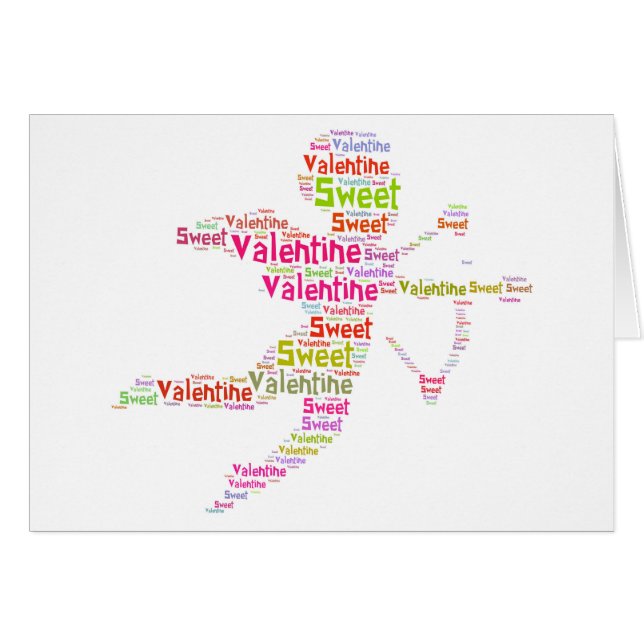 Sweet Colourful Valentine Cupid (Front Horizontal)