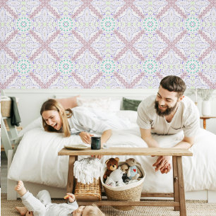 Sweet colours geometric pattern wallpaper