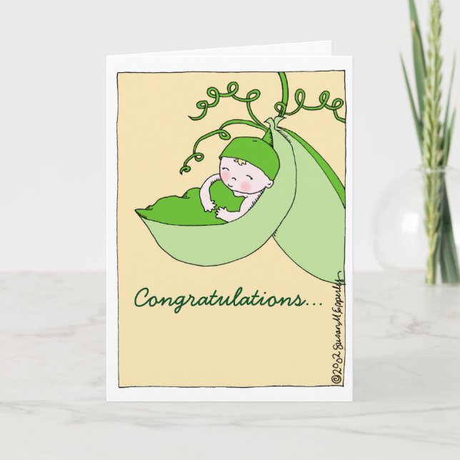 Sweet Congratulations on Pregnancy Baby Shower Card (Front)