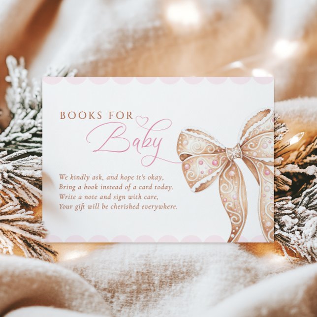 Sweet Cookie Books for Baby Baby Shower Enclosure Card (Creator Uploaded)