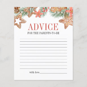 Sweet Cookie Christmas Baby Shower Advice Game