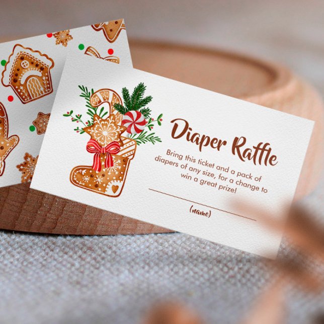Sweet Cookie Diaper Raffle Baby Shower Enclosure Card (Creator Uploaded)
