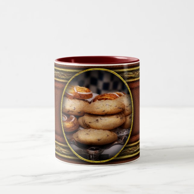 Sweet - Cookies - Cookies and Danish Two-Tone Coffee Mug (Center)