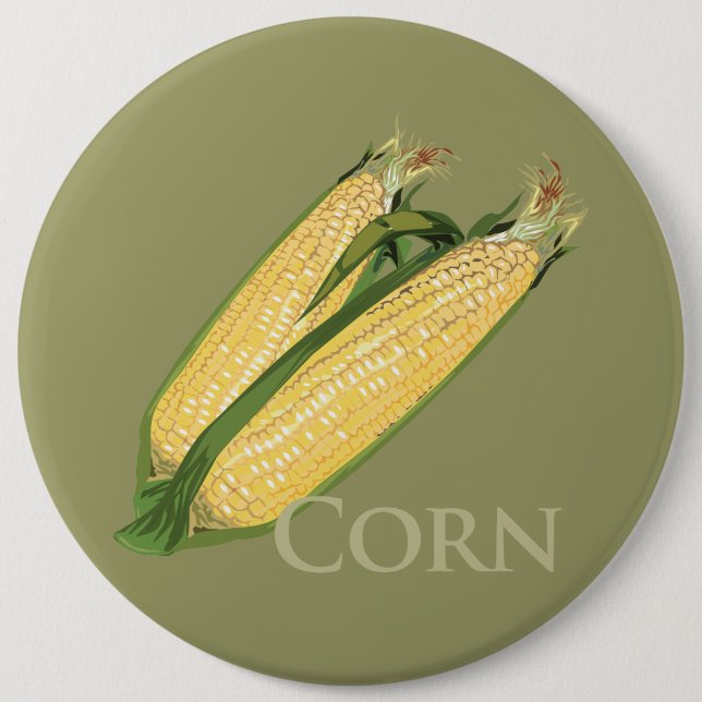 Sweet Corn 6 Cm Round Badge (Front)