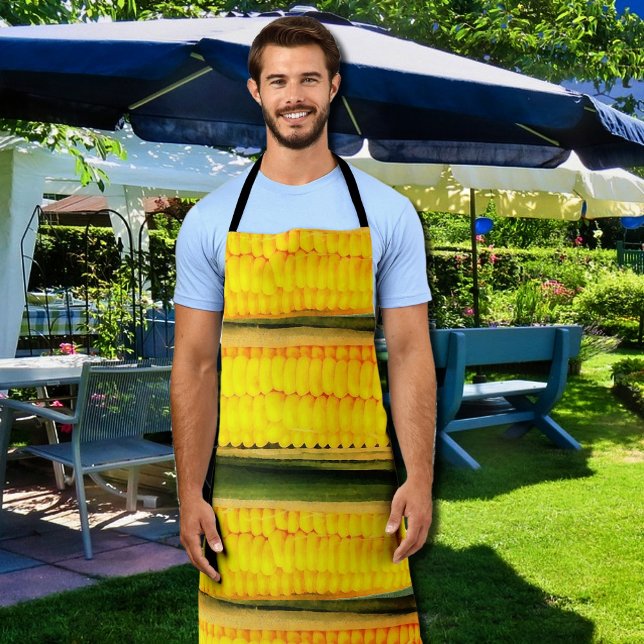 Sweet corn - vintage illustration apron (Creator Uploaded)