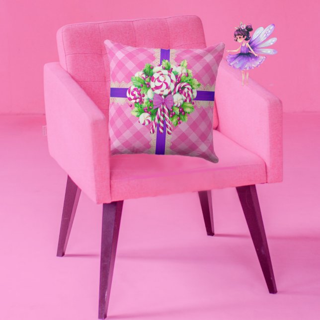 Sweet Cottage Pink and Purple  Cushion (Creator Uploaded)