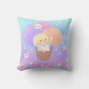 Sweet Cotton Candy Ride with Fluffy Monsters Cushion