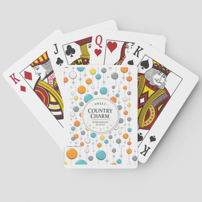 SWEET COUNTRY CHARM -  PLAYING CARDS (Back)
